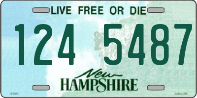 NH license plate 1245487