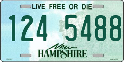 NH license plate 1245488