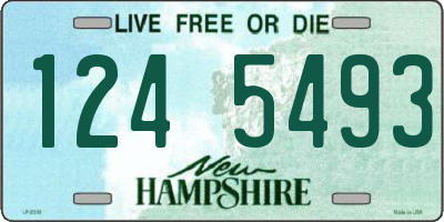 NH license plate 1245493