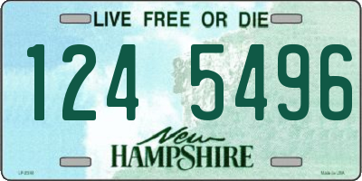 NH license plate 1245496