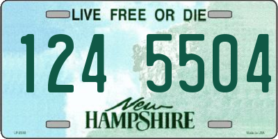 NH license plate 1245504