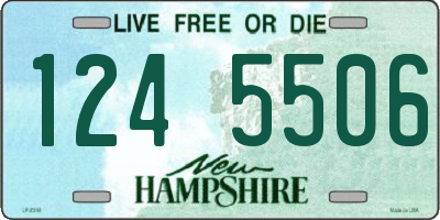 NH license plate 1245506