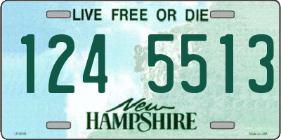 NH license plate 1245513