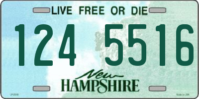 NH license plate 1245516