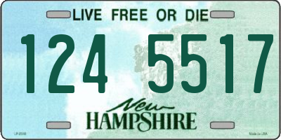 NH license plate 1245517
