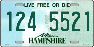 NH license plate 1245521
