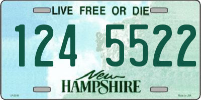 NH license plate 1245522
