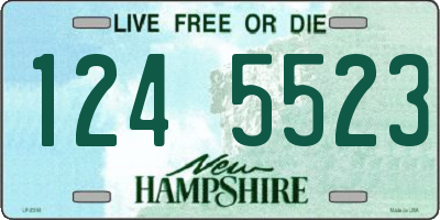 NH license plate 1245523