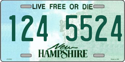 NH license plate 1245524