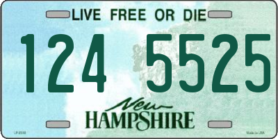 NH license plate 1245525