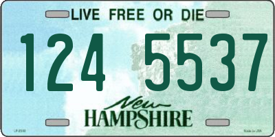 NH license plate 1245537
