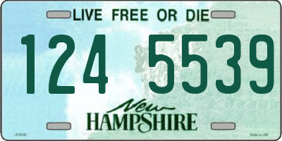 NH license plate 1245539
