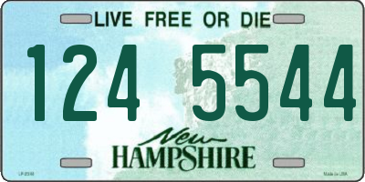 NH license plate 1245544