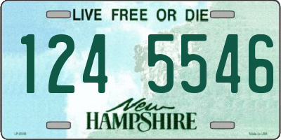 NH license plate 1245546
