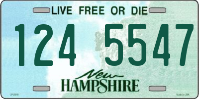 NH license plate 1245547