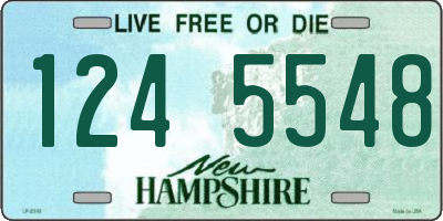 NH license plate 1245548