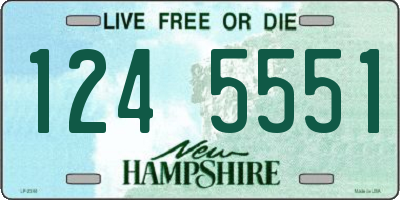 NH license plate 1245551