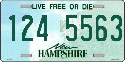 NH license plate 1245563