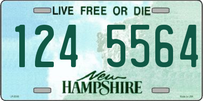 NH license plate 1245564