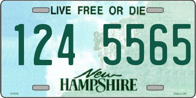 NH license plate 1245565