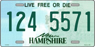 NH license plate 1245571