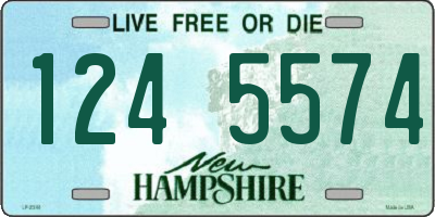 NH license plate 1245574