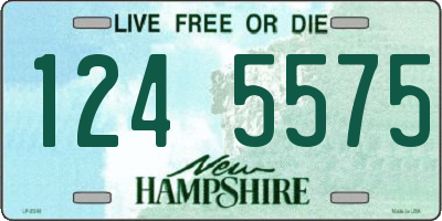 NH license plate 1245575