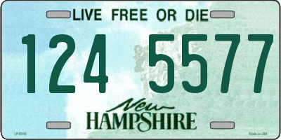 NH license plate 1245577