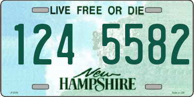 NH license plate 1245582