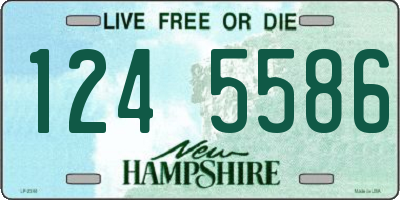NH license plate 1245586