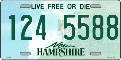 NH license plate 1245588