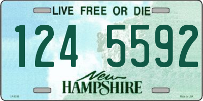 NH license plate 1245592