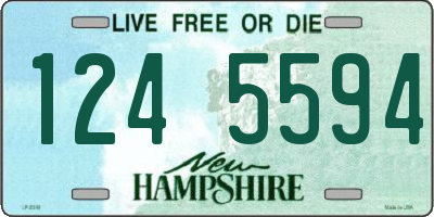 NH license plate 1245594
