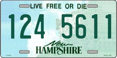 NH license plate 1245611