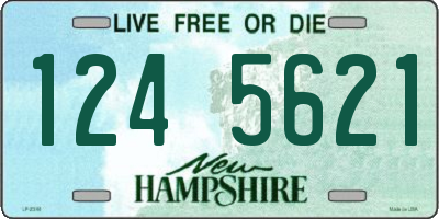 NH license plate 1245621