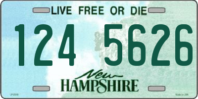 NH license plate 1245626