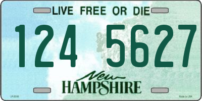 NH license plate 1245627
