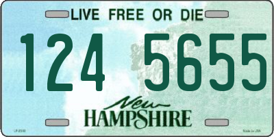NH license plate 1245655