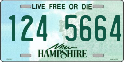 NH license plate 1245664