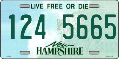 NH license plate 1245665