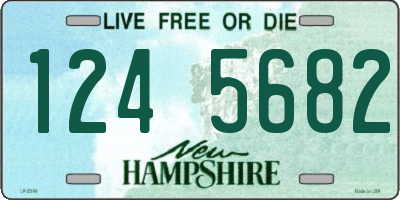 NH license plate 1245682