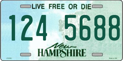 NH license plate 1245688