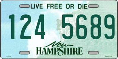 NH license plate 1245689