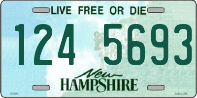 NH license plate 1245693