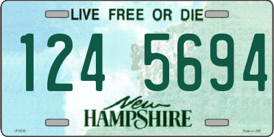 NH license plate 1245694