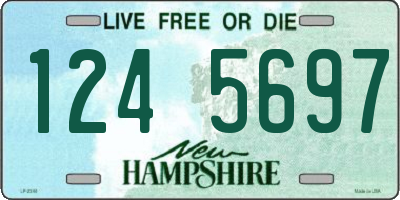 NH license plate 1245697