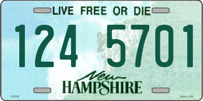 NH license plate 1245701