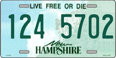NH license plate 1245702