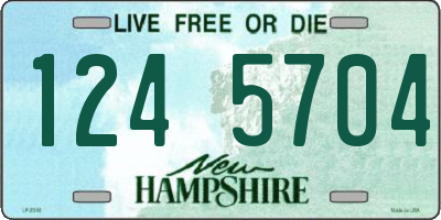 NH license plate 1245704