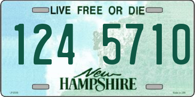 NH license plate 1245710